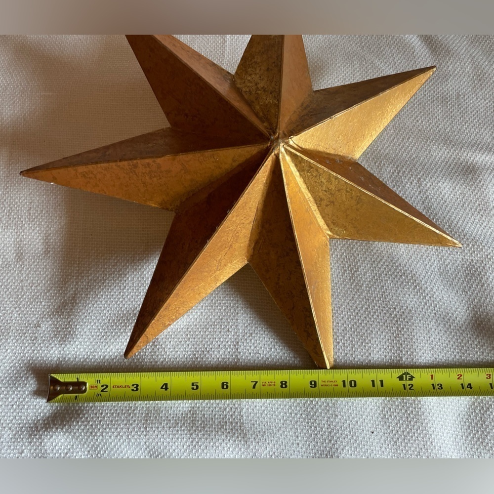 Gold paper star - Picture 3 of 8